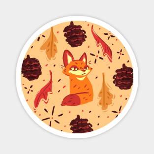 Fall Fox Vibes Magnet